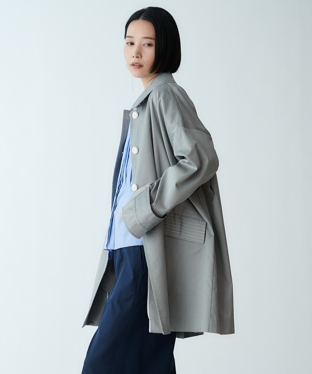 ステンカラーコート