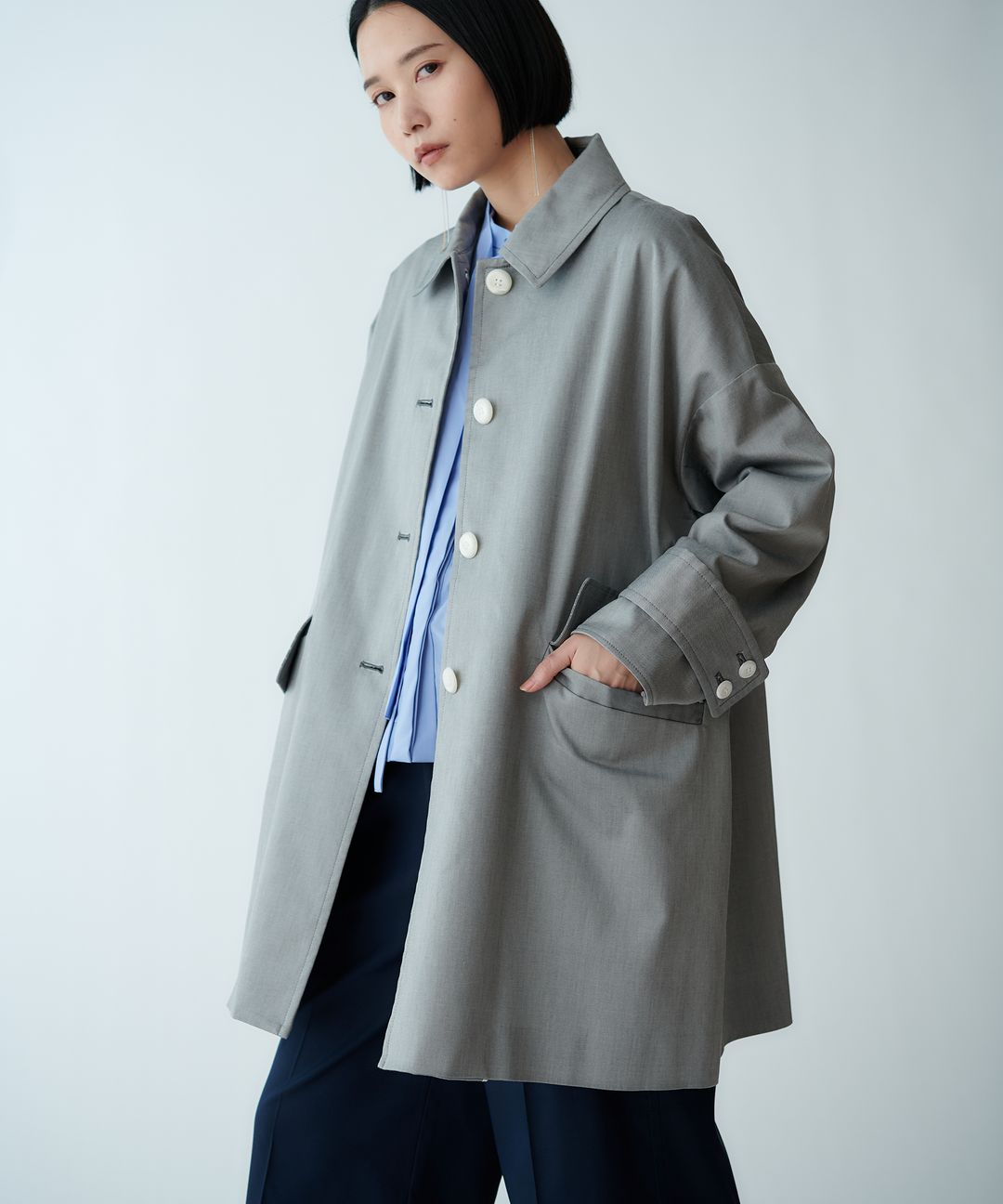 モデル H：165cm / 38 / グレー