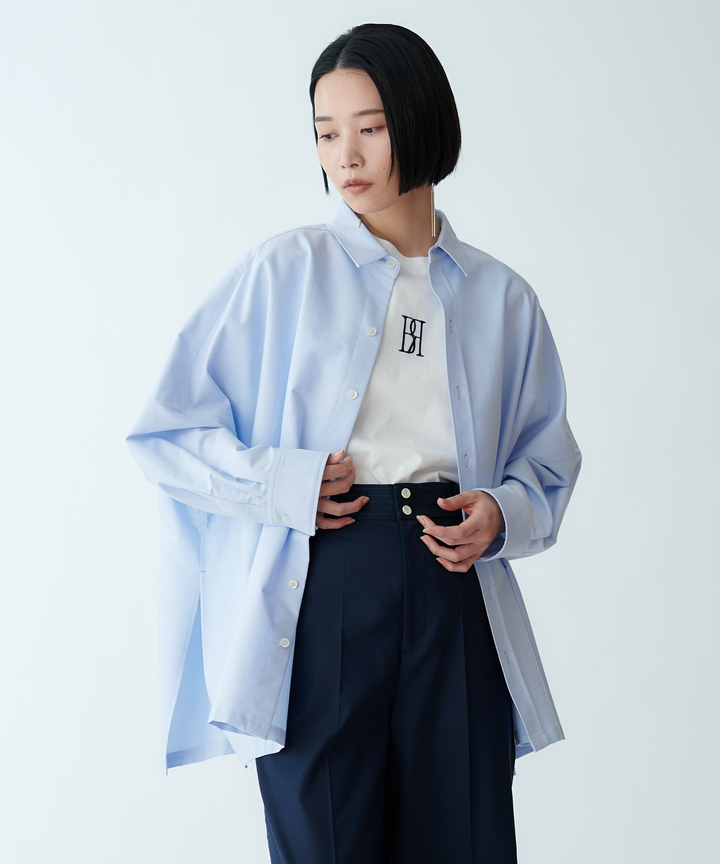 オーバーサイズポンチョシャツ