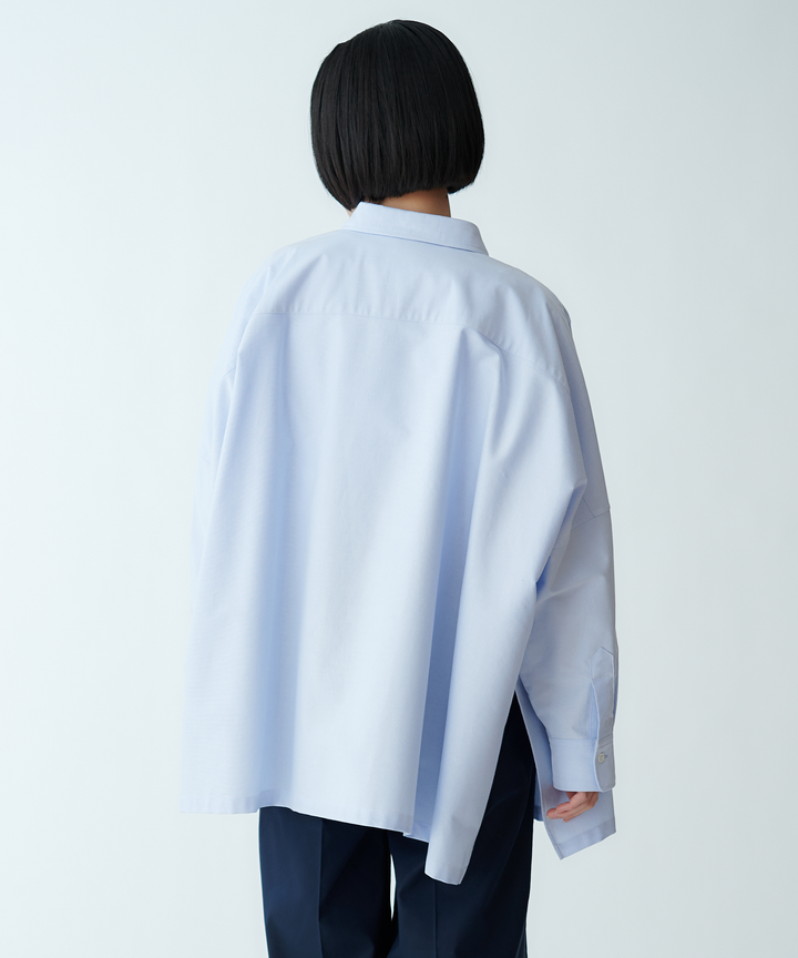 オーバーサイズポンチョシャツ