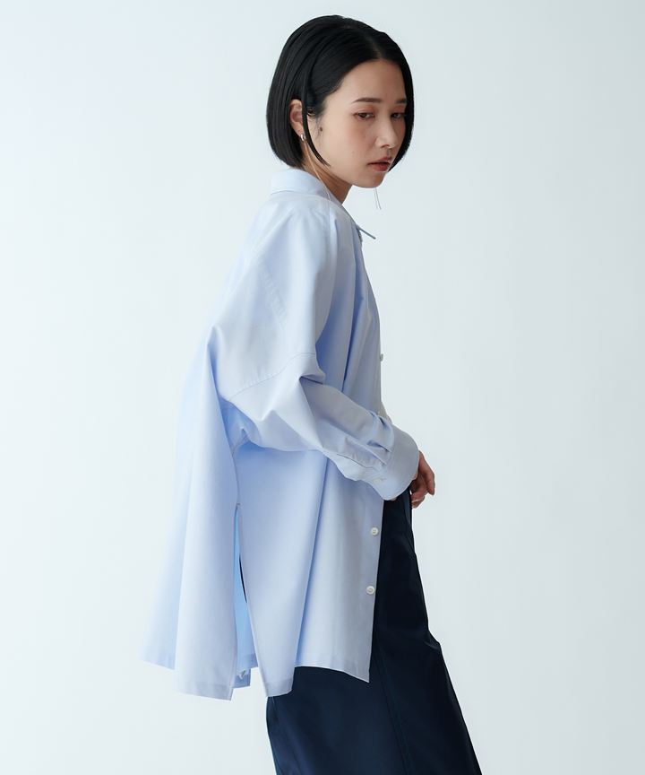 オーバーサイズポンチョシャツ