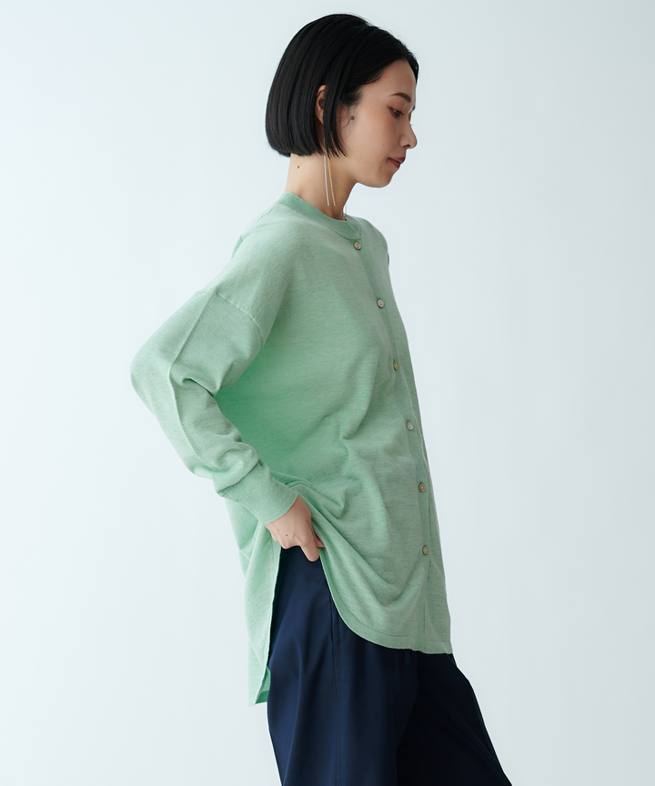 シャツテールニット