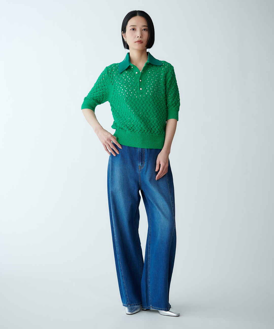 バルーンシルエットデニムパンツ