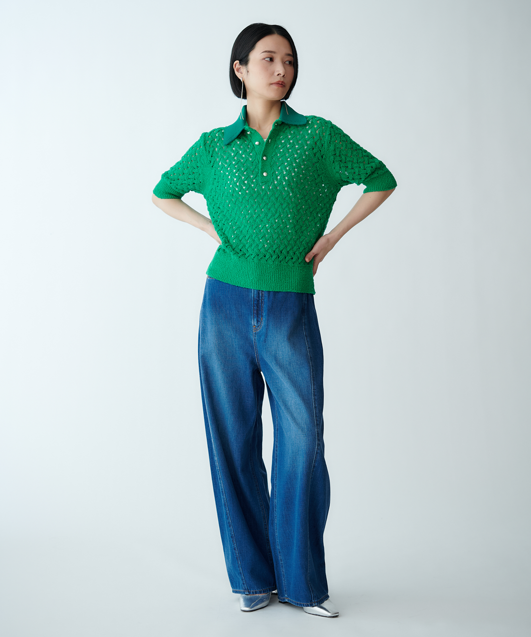 バルーンシルエットデニムパンツ