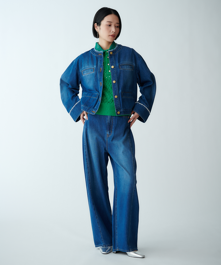 バルーンシルエットデニムパンツ