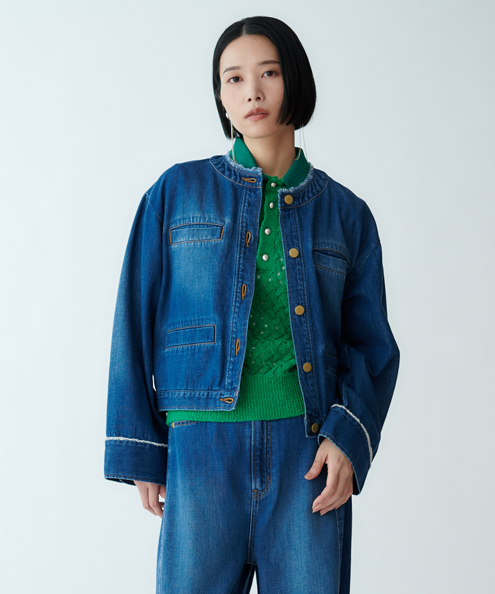 Denim blouson