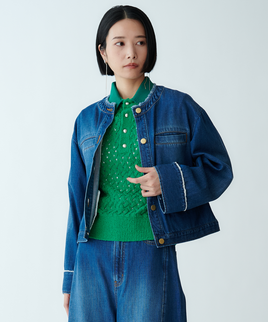 モデル H：167cm / 38 / ブルー