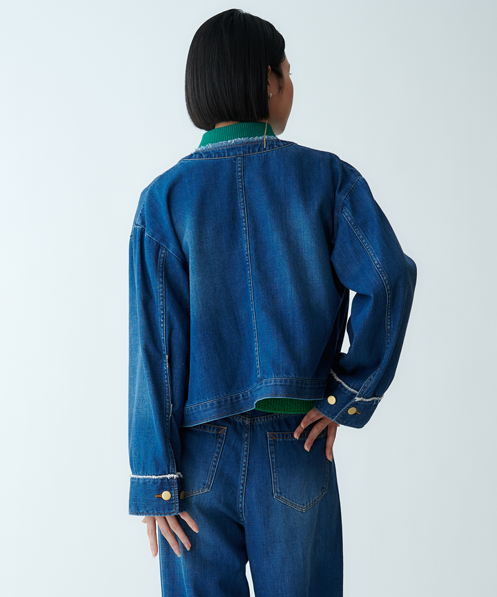 Denim blouson