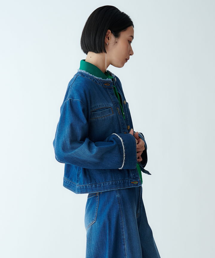 Denim blouson