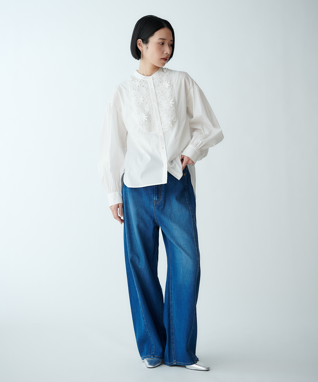 バルーンシルエットデニムパンツ