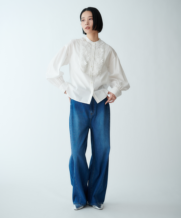 バルーンシルエットデニムパンツ