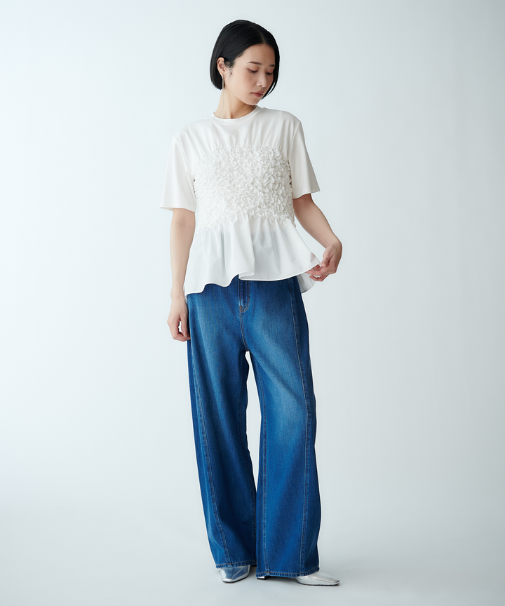 バルーンシルエットデニムパンツ