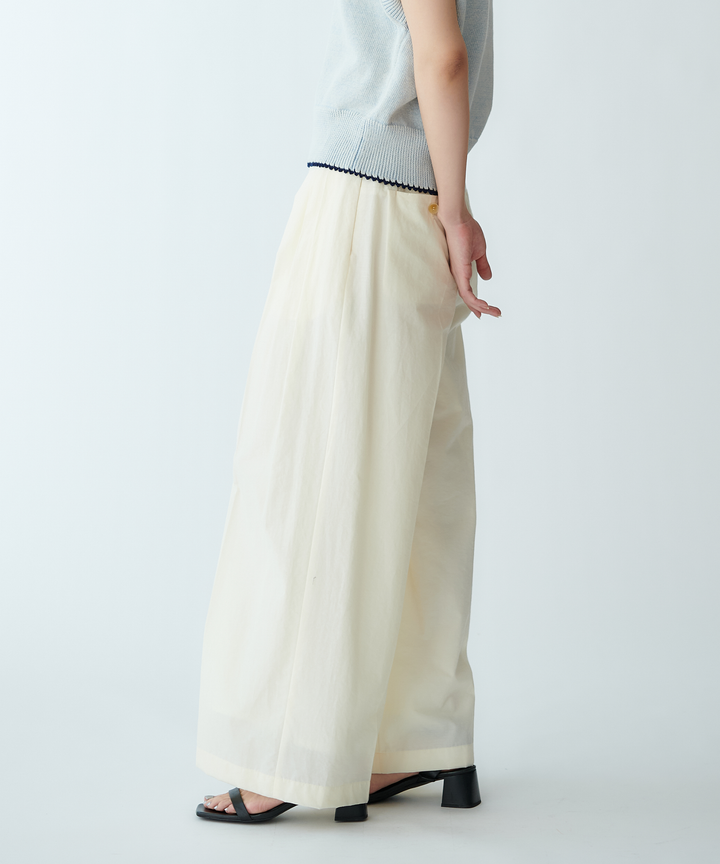 タンブラータックワイドパンツ