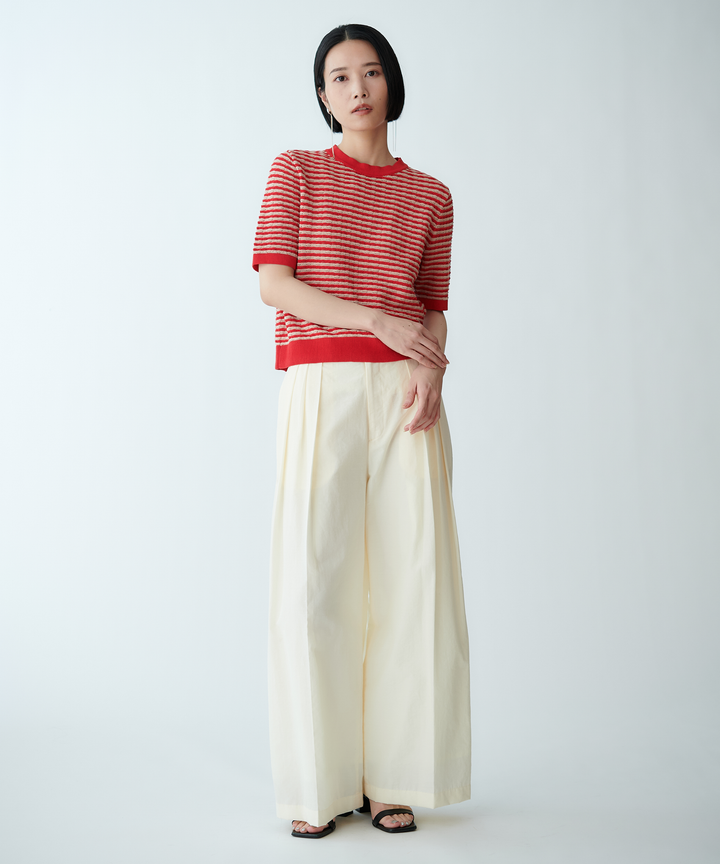 タンブラータックワイドパンツ