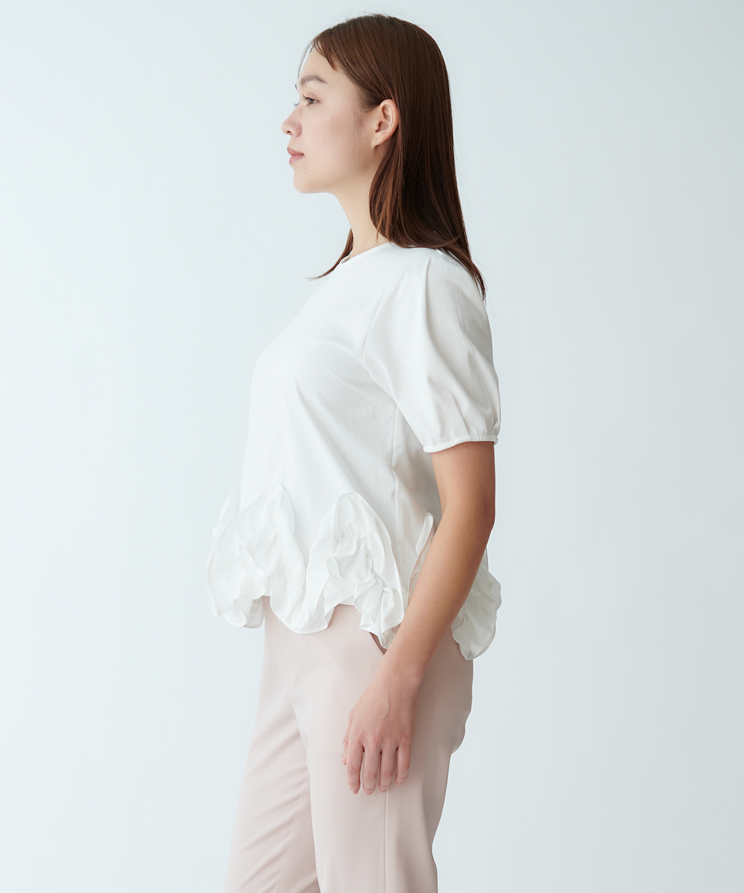 パフスリーブカットソー