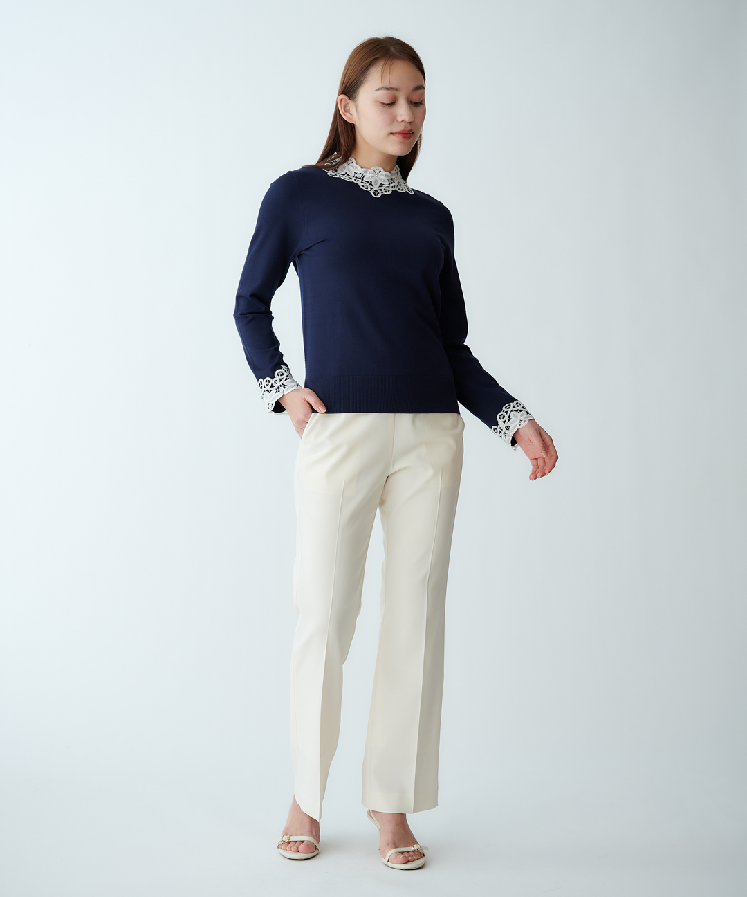 ブーツカットシルエットパンツ