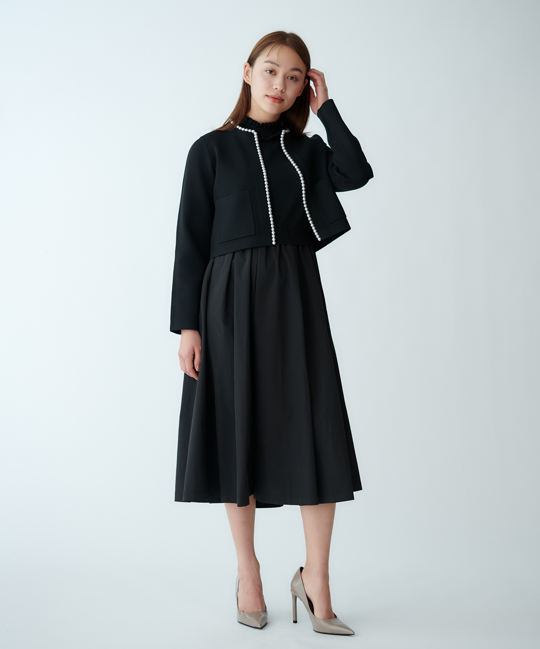 パールニットジャケット