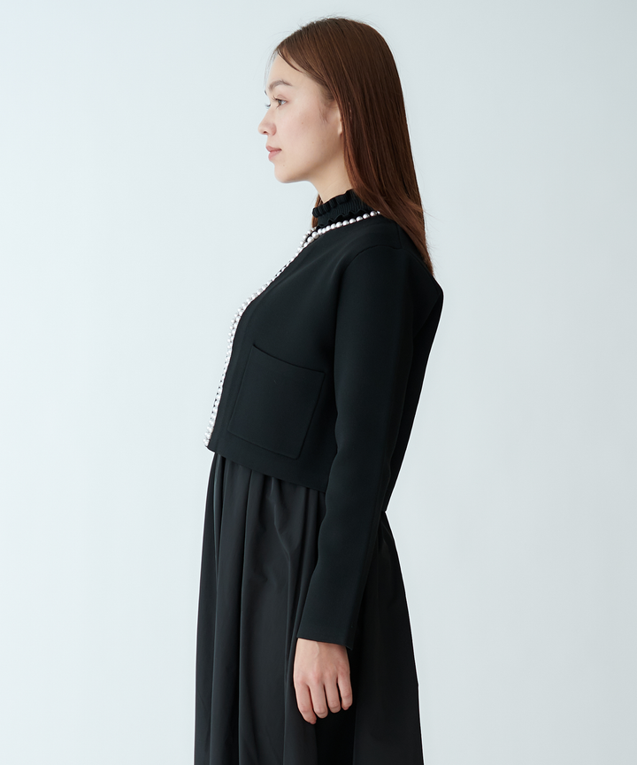 パールニットジャケット