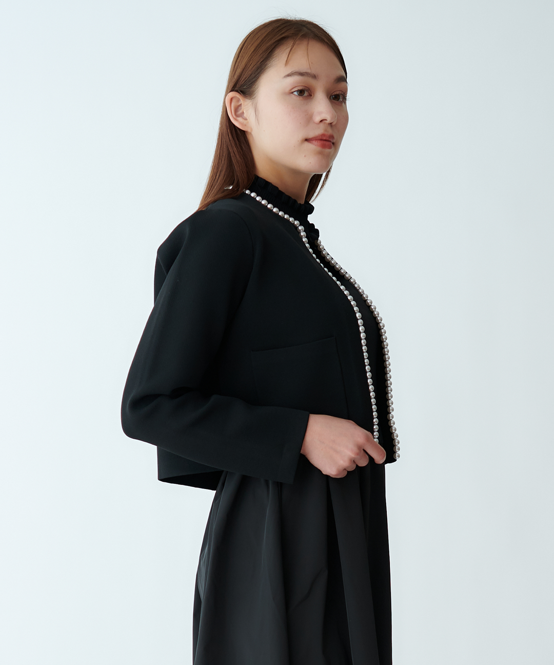 パールニットジャケット