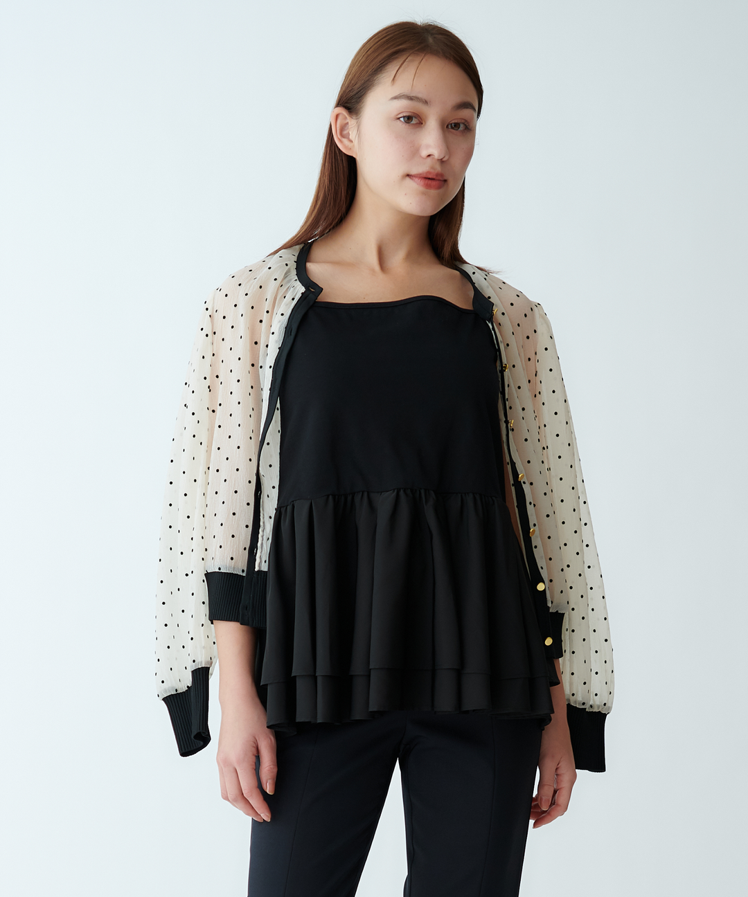 ペプラムキャミソール