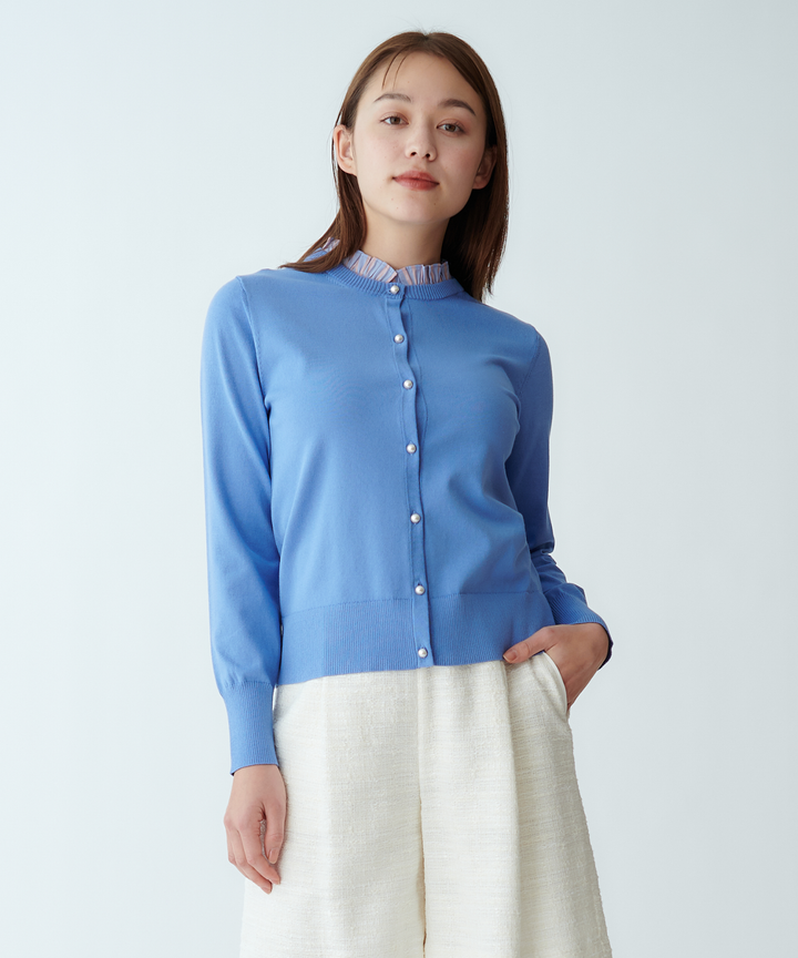 モデル H：167cm / 38 / ブルー××ブルーピンク