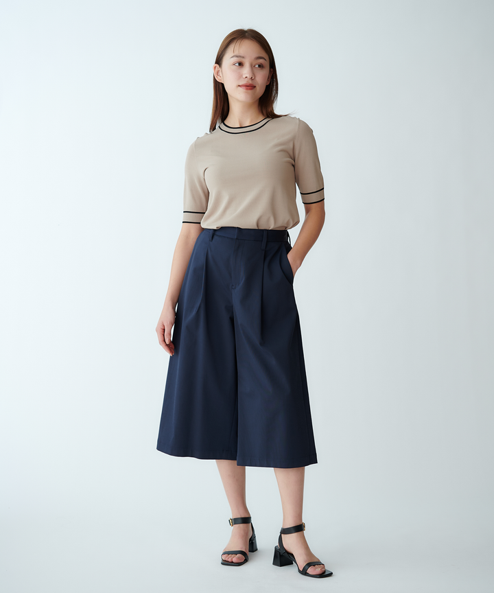 フロントタックガウチョパンツ