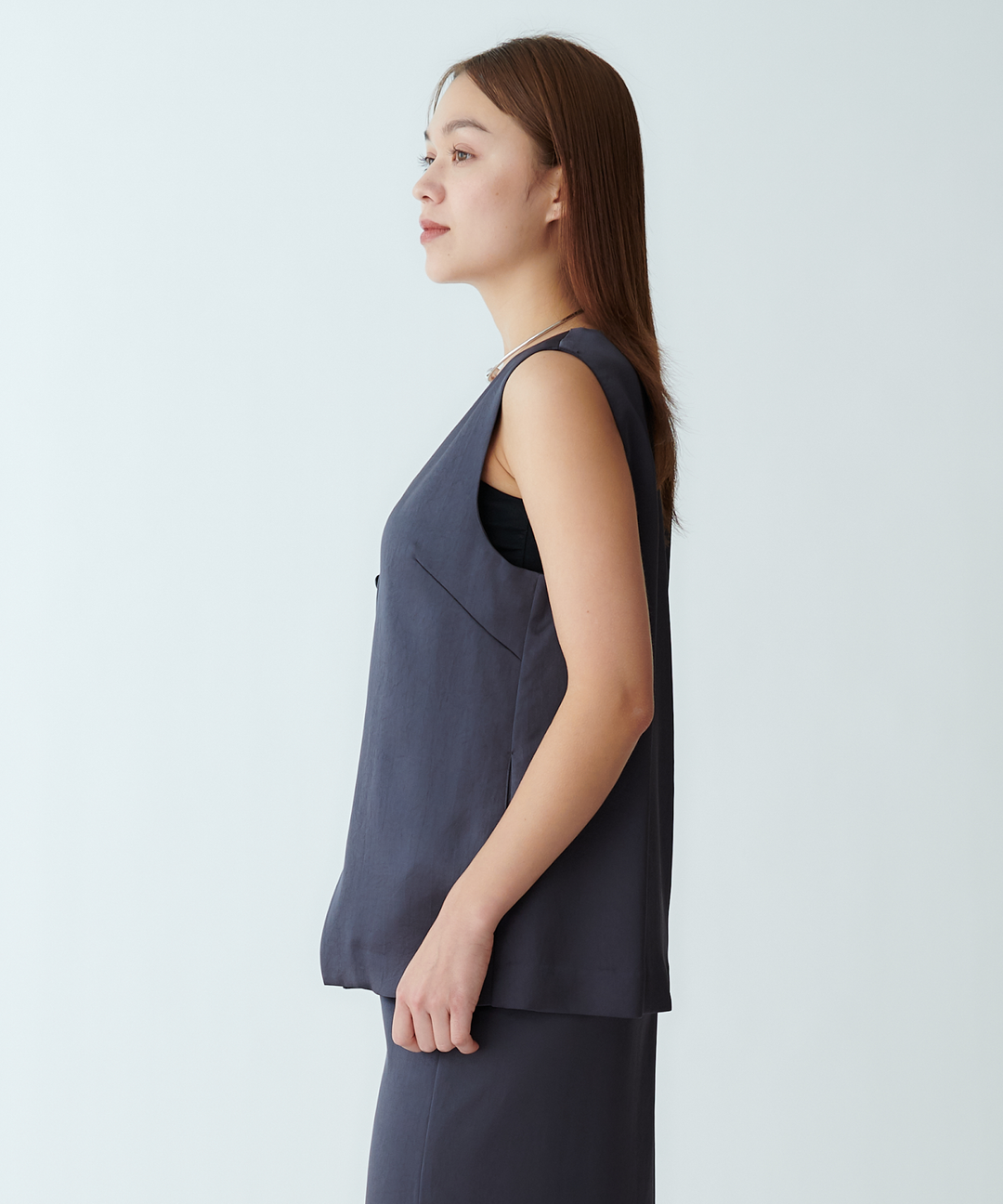 ヴィンテージサテンVネックベスト