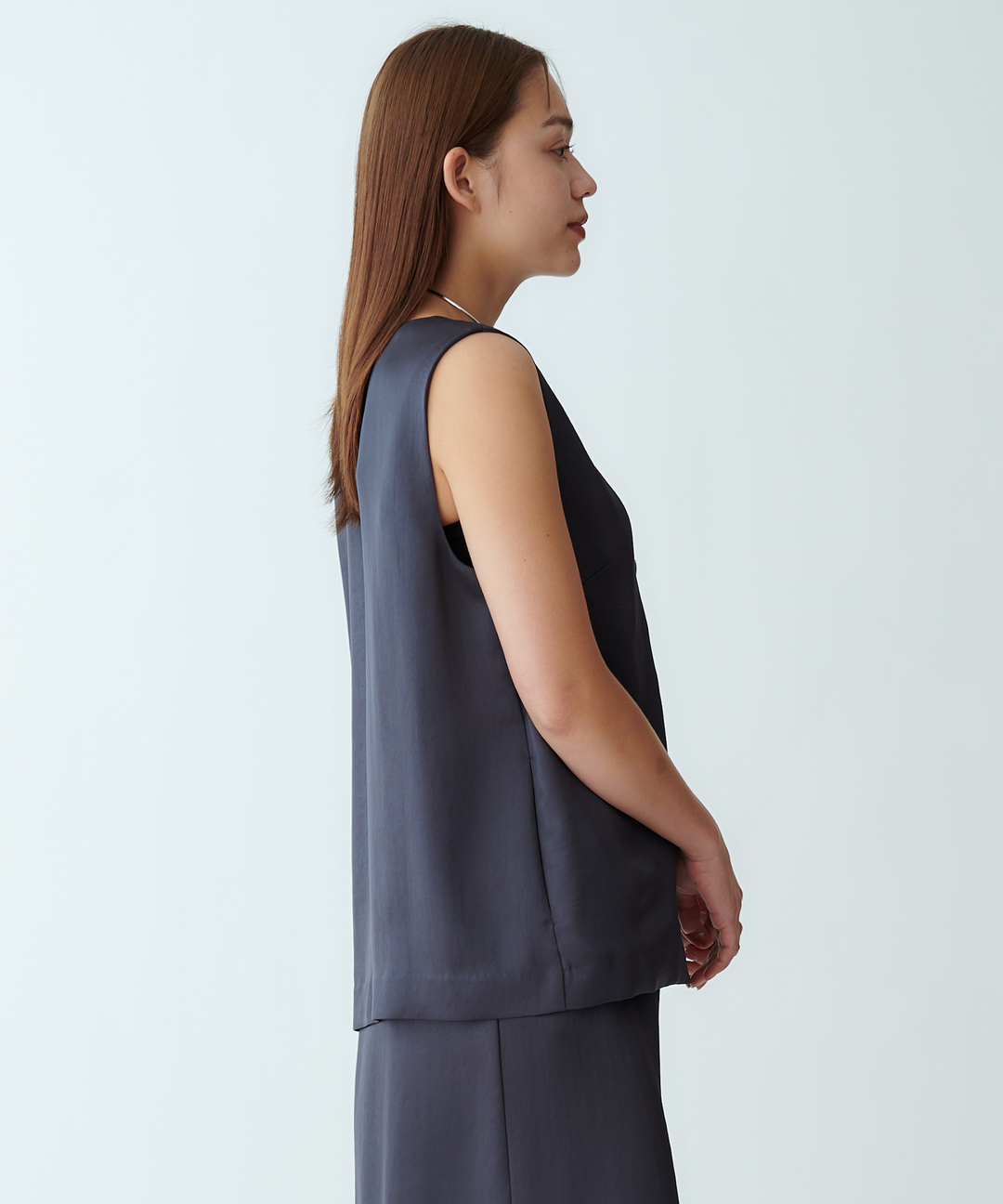 ヴィンテージサテンVネックベスト