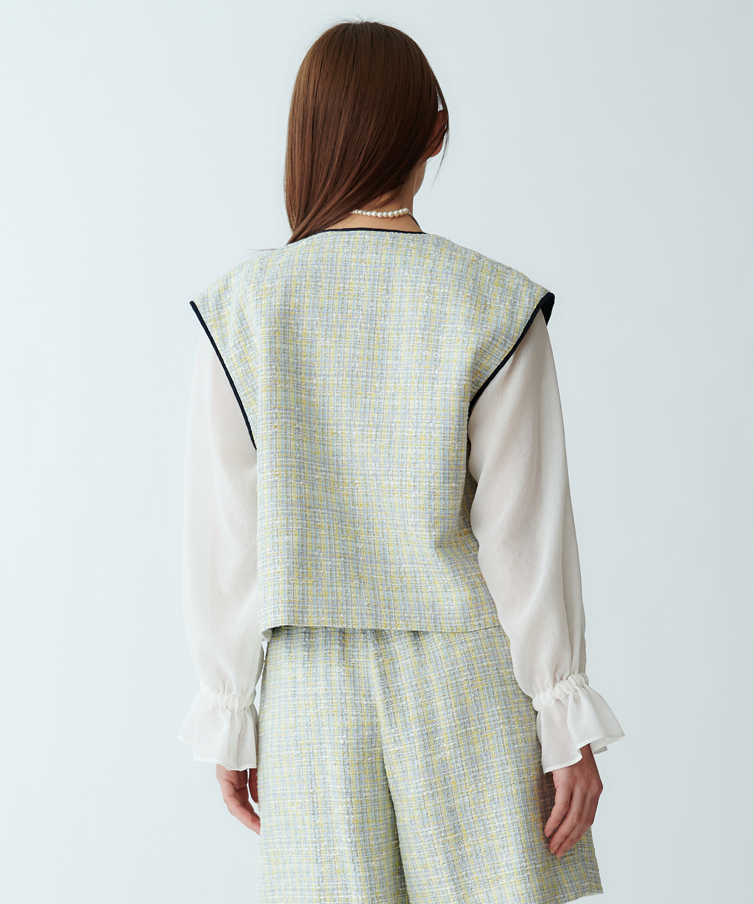 ファンシーツイードベスト