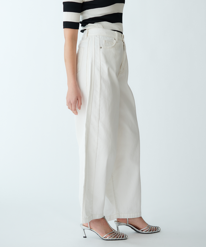 カーブシルエットデニムパンツ