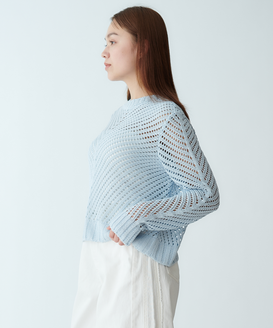 シアーニットトップス