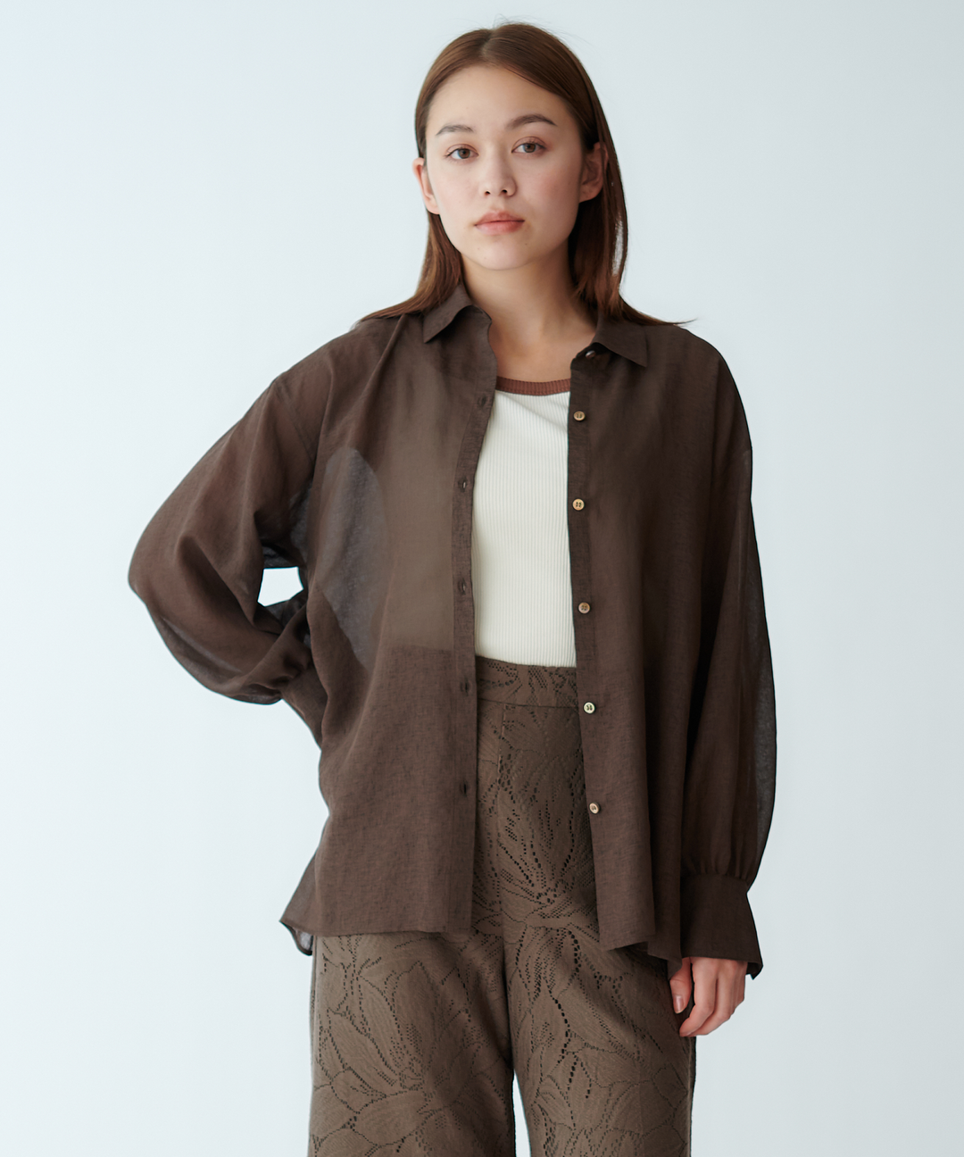 モデル H：167cm / 38 / ブラウン