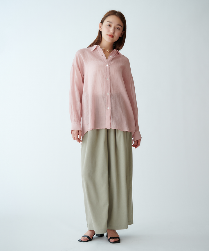 タックワイドシルエットパンツ