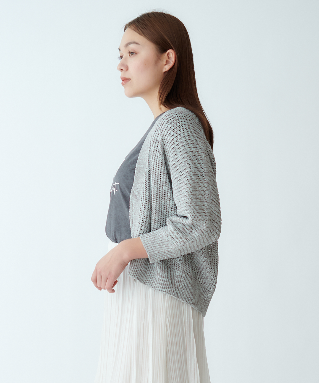 ドルマンZIPカーディガン