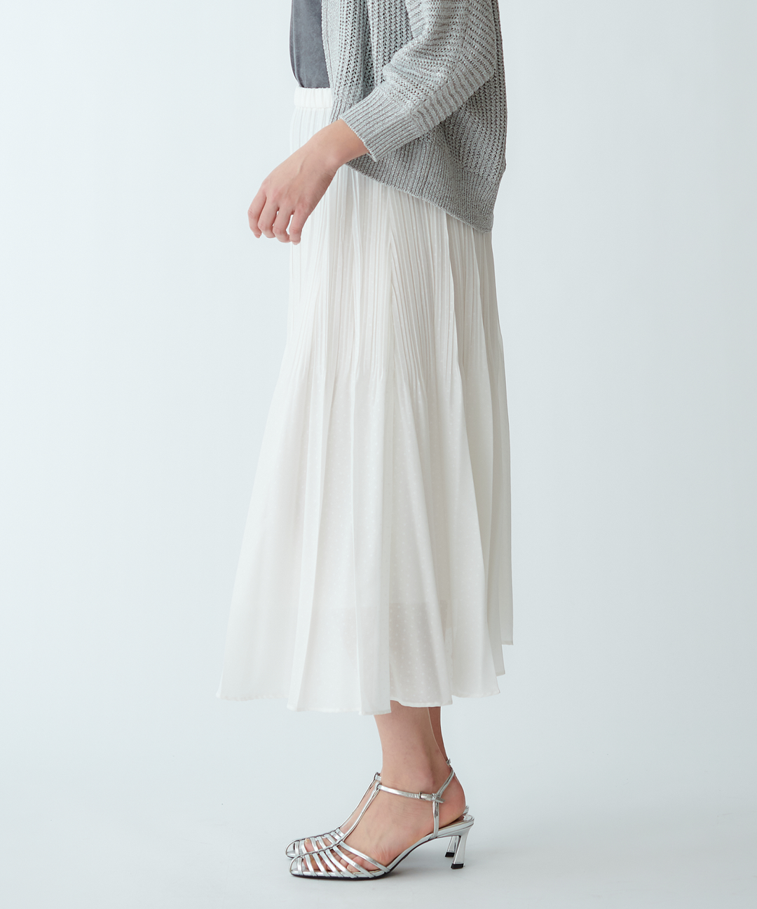 オーガンジープリーツスカート