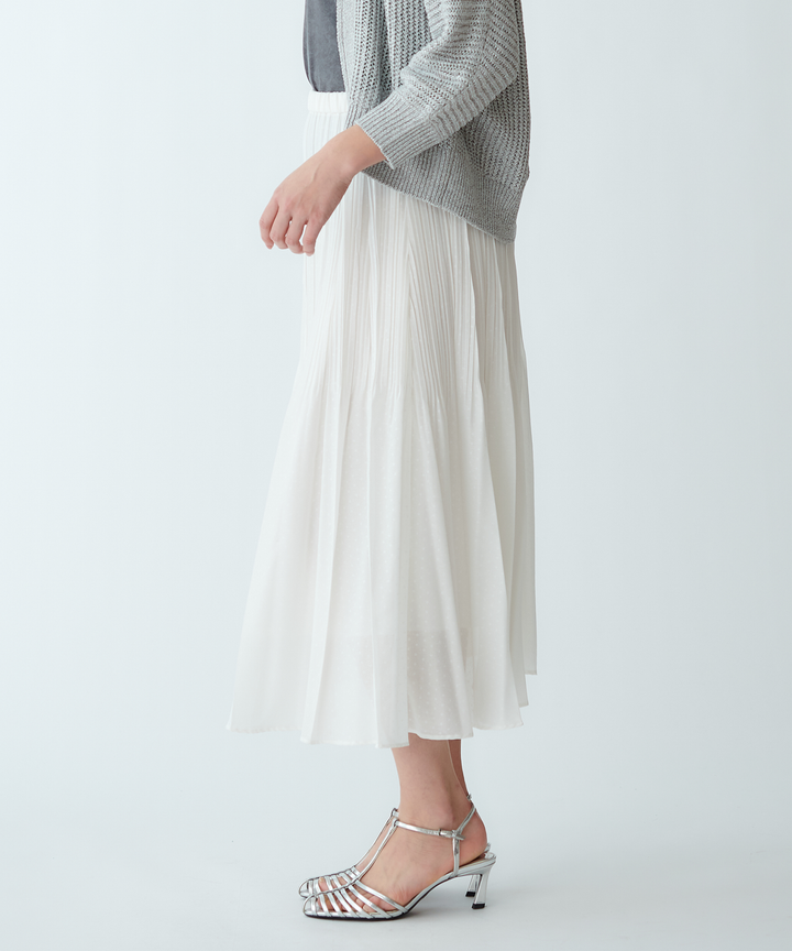 オーガンジープリーツスカート