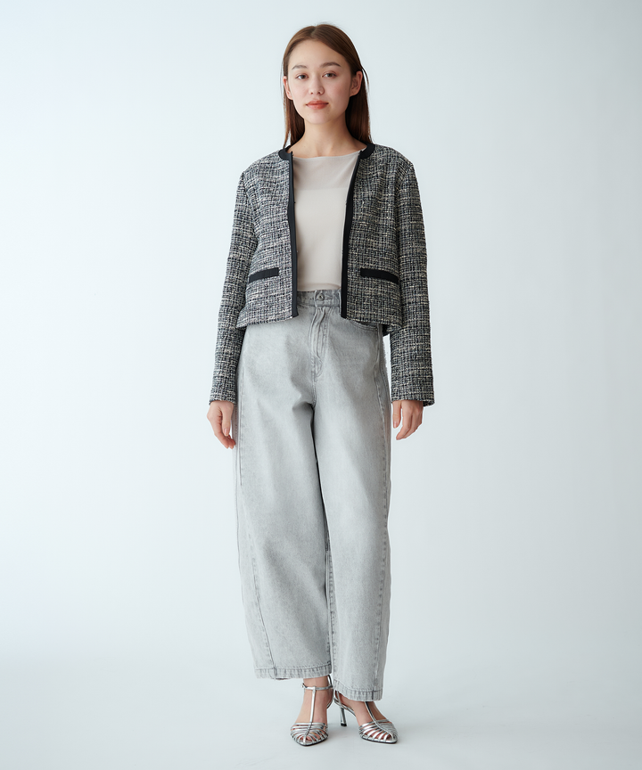 ファンシーツイードショートジャケット