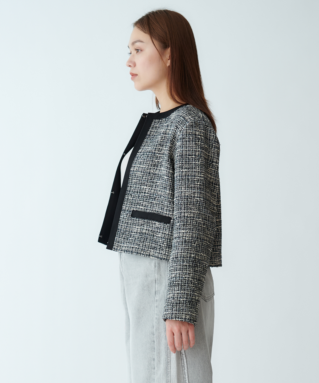 ファンシーツイードショートジャケット