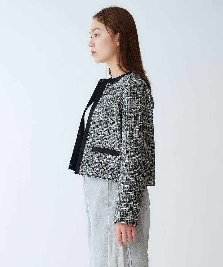 ファンシーツイードショートジャケット