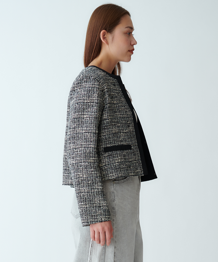 ファンシーツイードショートジャケット