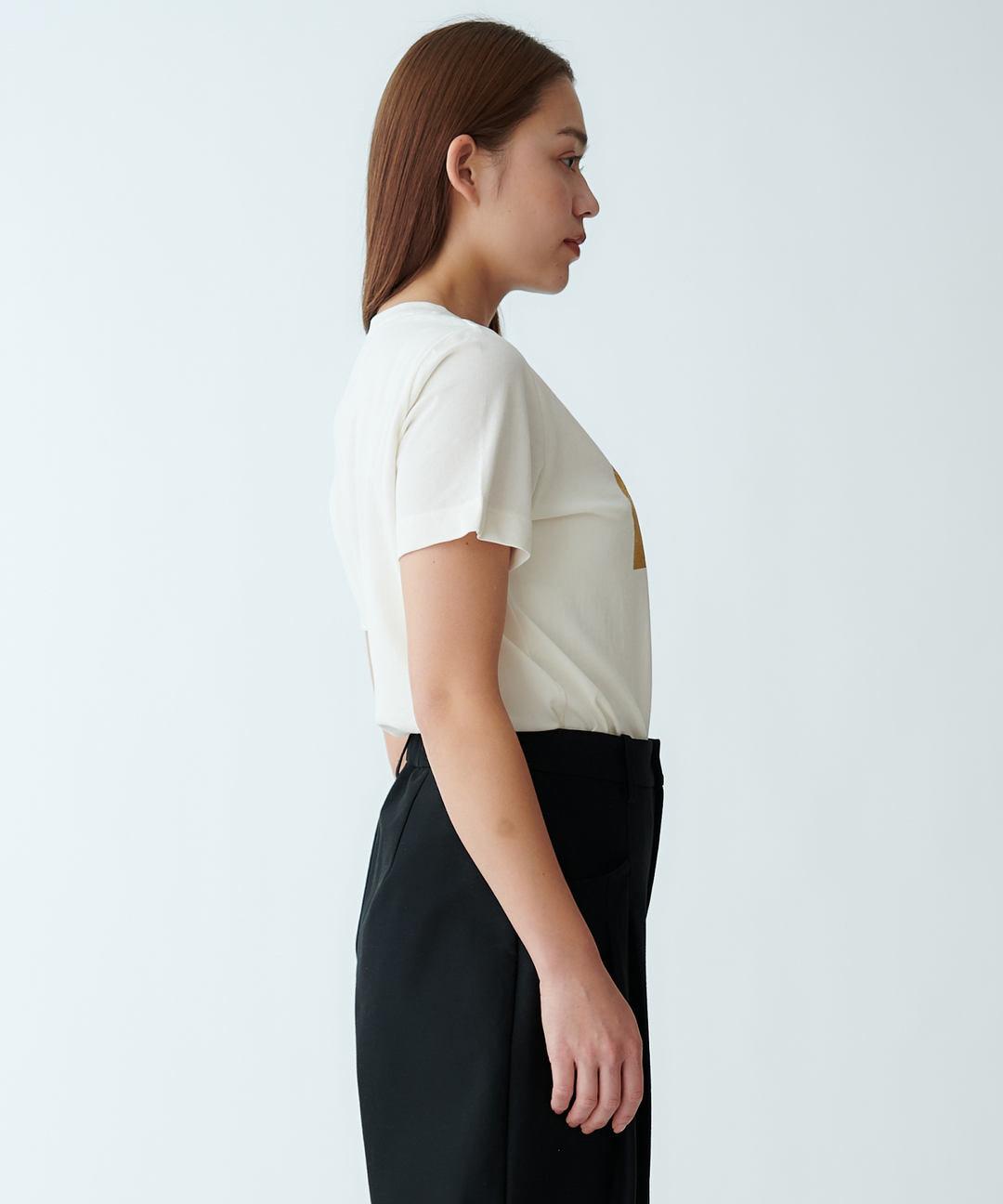 箔プリントロゴTシャツ