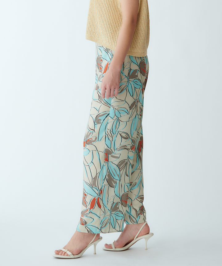 オリジナルフラワープリントパンツ