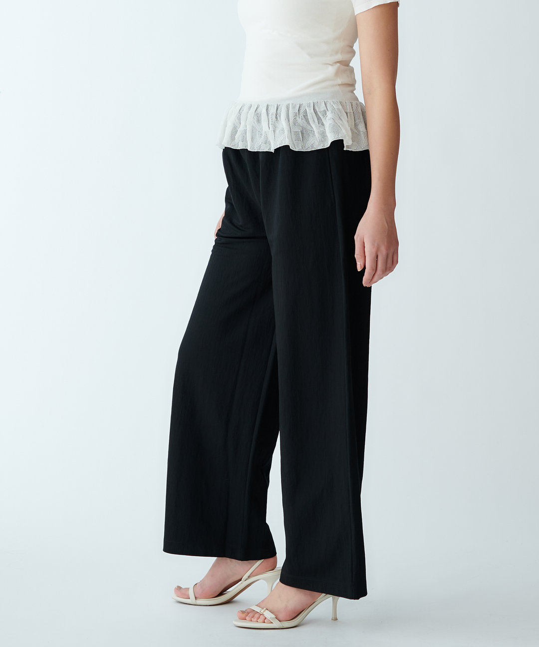 スムースイージーワイドパンツ