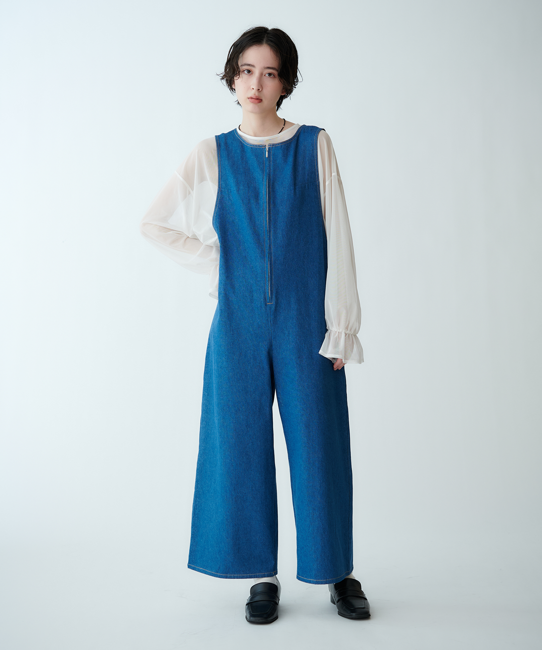 ノースリーブデニムサロペット – FACE SANS FARD ノースリーブデニムサロペット – FACE SANS FARD