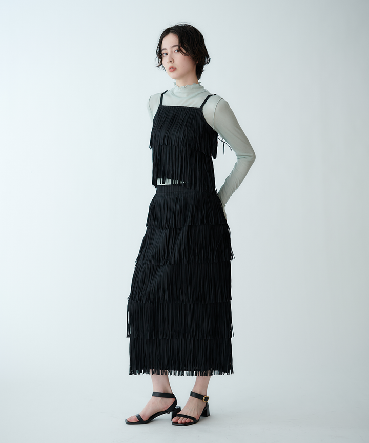 フリンジタイトスカート