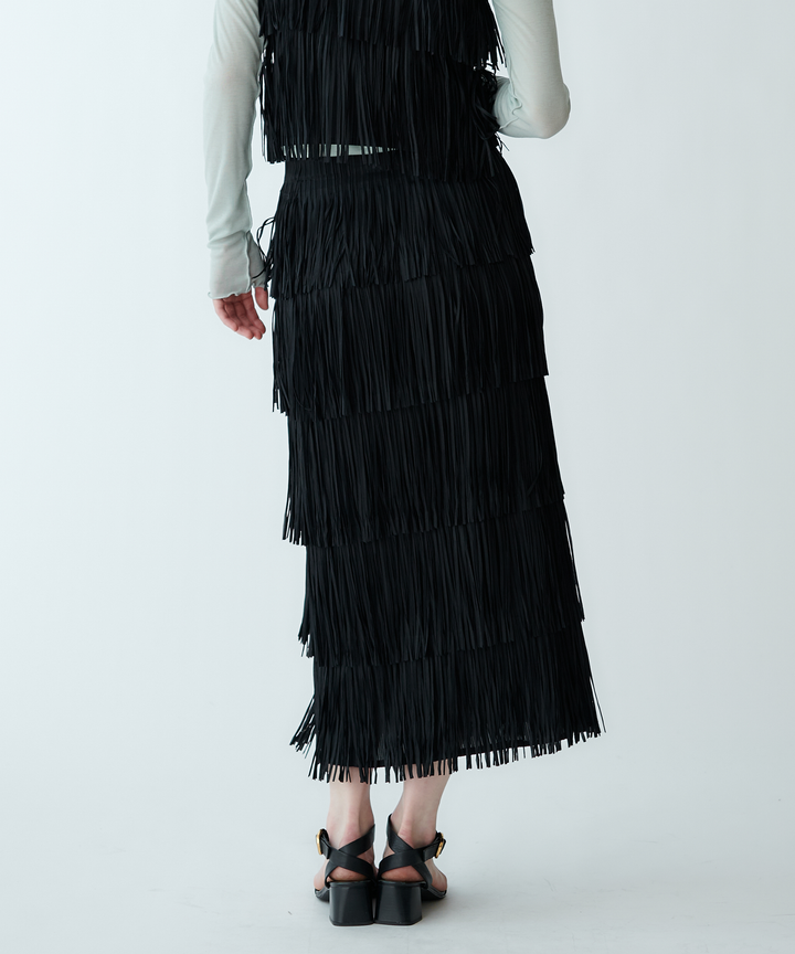 フリンジタイトスカート