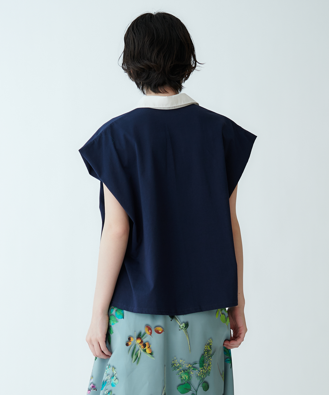 Color Block Cut Blouse