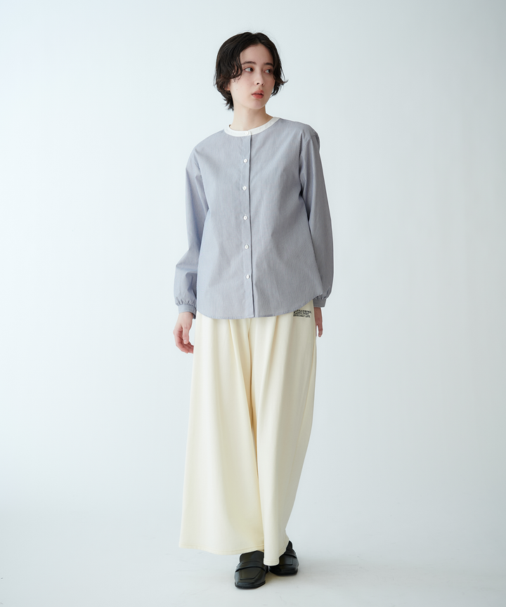 タックワイドシルエットパンツ