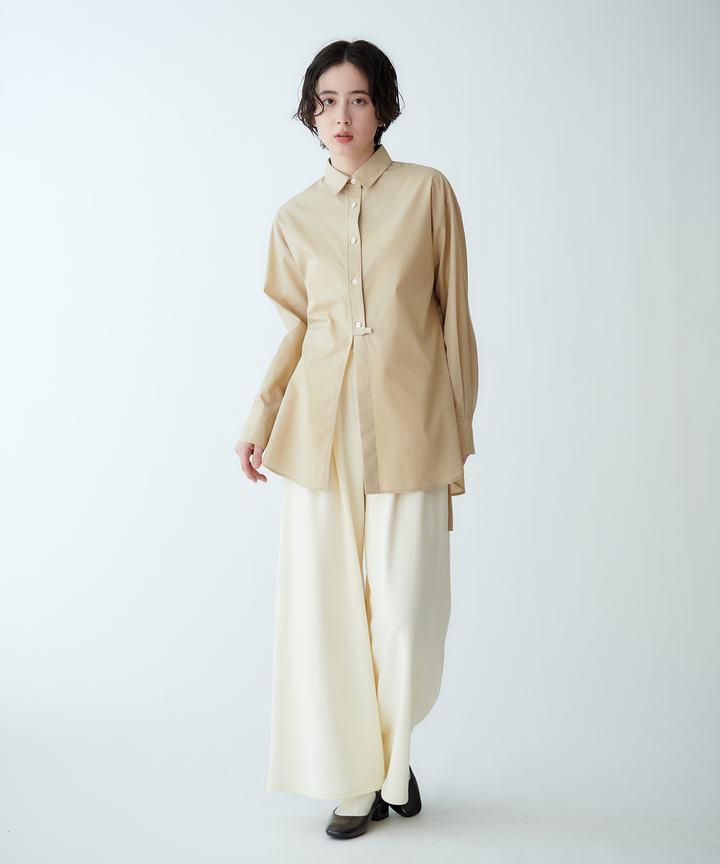 タックワイドシルエットパンツ