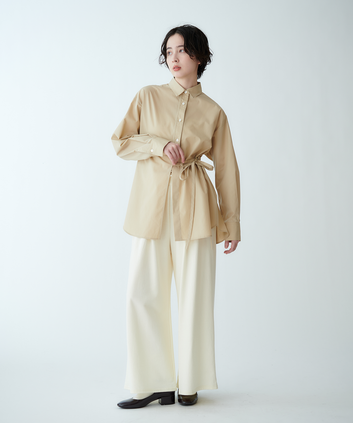 ウエストリボンデザインシャツ